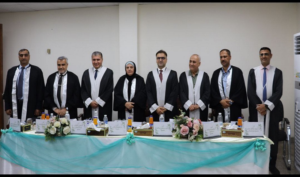 مناقشة طالب الدكتوراه ئامانج زرار حسن في فرع الكيمياء 